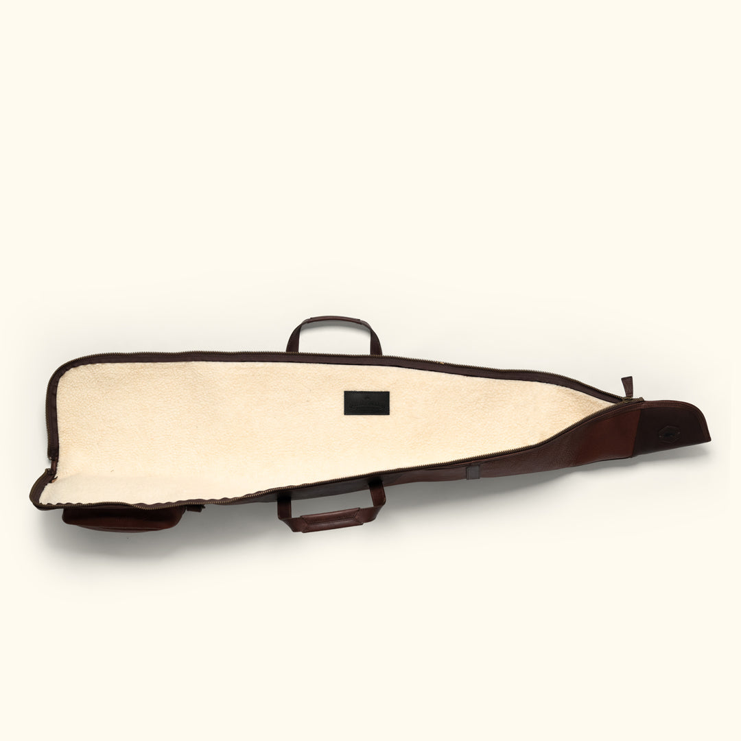 Vintage Leather and shirpa shotgun case