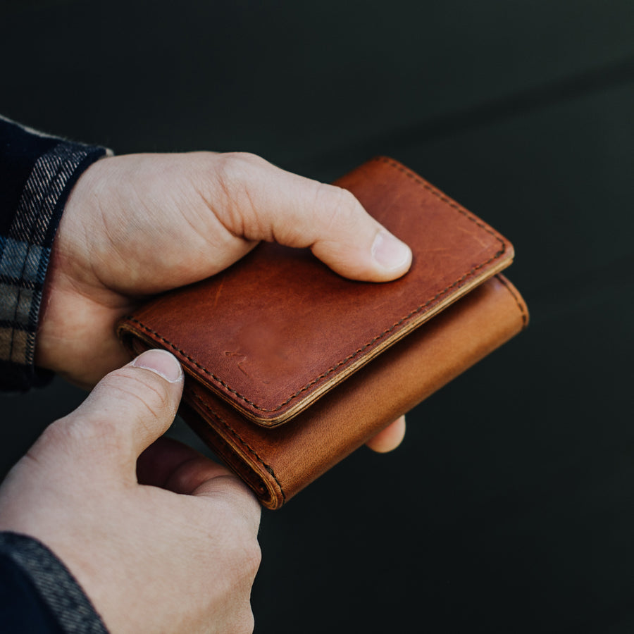 Denver Leather Trifold Wallet | Autumn Brown